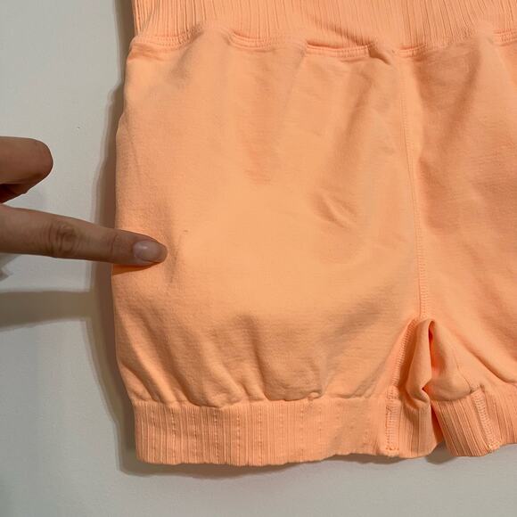 NWOT Free People Movement High Waist Good Karma Shorts in Morning Sun - Picture 5 of 5